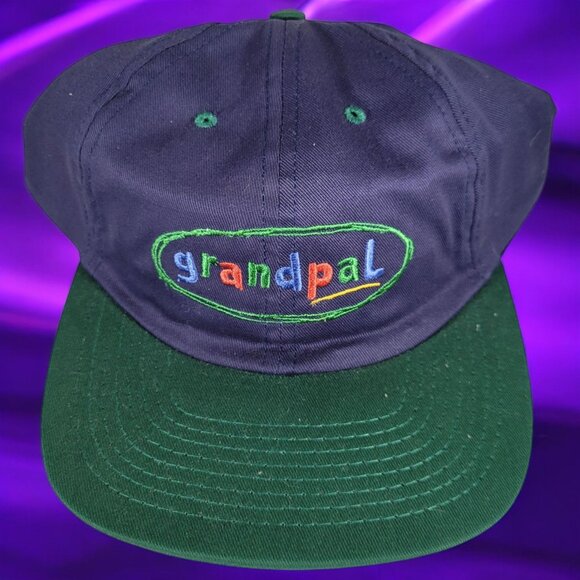 NWT Trucker Hat Baseball Cap GRANDPAL Retro Vintage Rare Rave Quality Snapback - Picture 1 of 13
